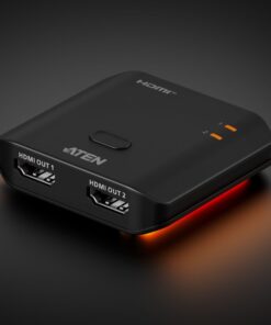 Aten Essential 2-Port True 4K HDMI Splitter, EDID Syncâ„¢, One HDMI source shares two True 4K displays, LPCM 7.1, DolbyÂ® and DTS-HD Master Audioâ„¢