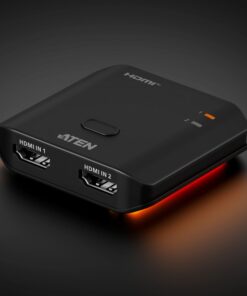 Aten Essential 2-Port 8K HDMI Switch, HDMI switch for modern gaming, 8K @ 60Hz  / 4K @ 120Hz, LPCM 7.1, DolbyÂ® and DTS-HD Master Audioâ„¢