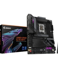 Gigabyte Z890 AORUSELITE WF7 P MB Intel LGA 1851 ATX Motherboard, 4x DDR5 ~256GB, 3x PCI-E x16, 4x M.2, 4x SATA, 5x USB 3.2, 1x USB-C, 4x USB 2.0